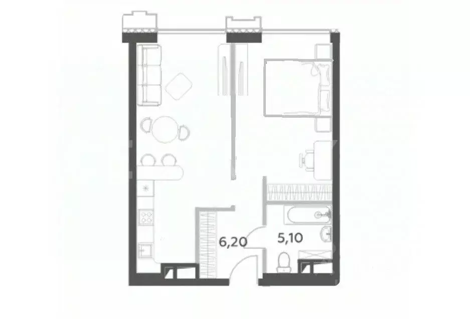 2-к кв. Москва просп. Генерала Дорохова, 49 (54.4 м) - Фото 1