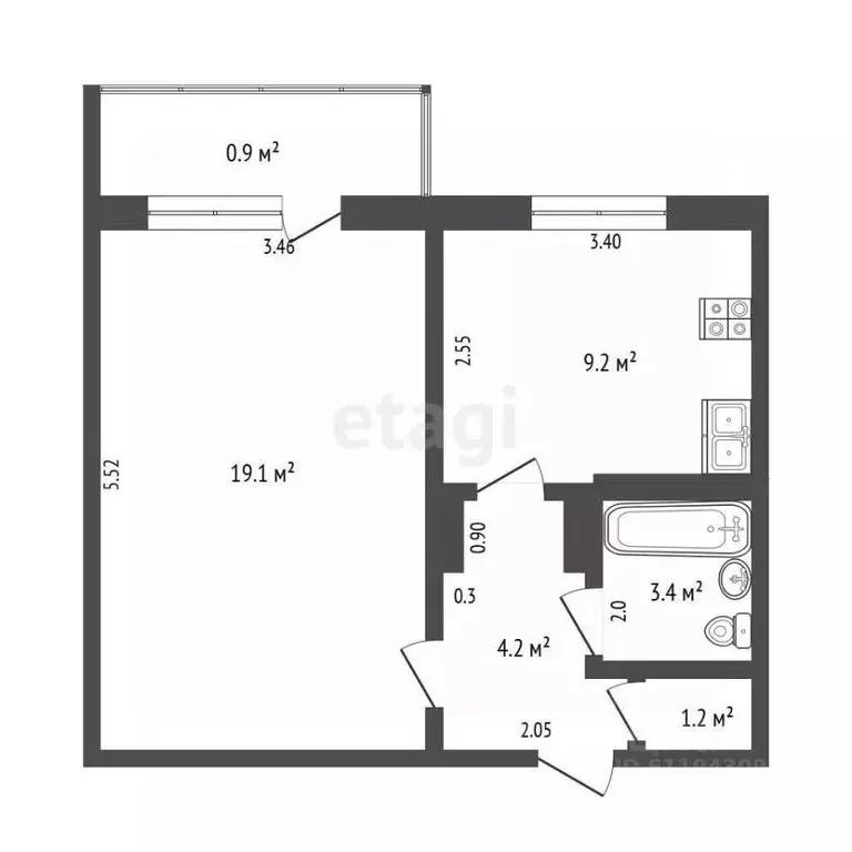 1-к кв. Мордовия, Саранск ул. Миронова, 11 (37.1 м) - Фото 1
