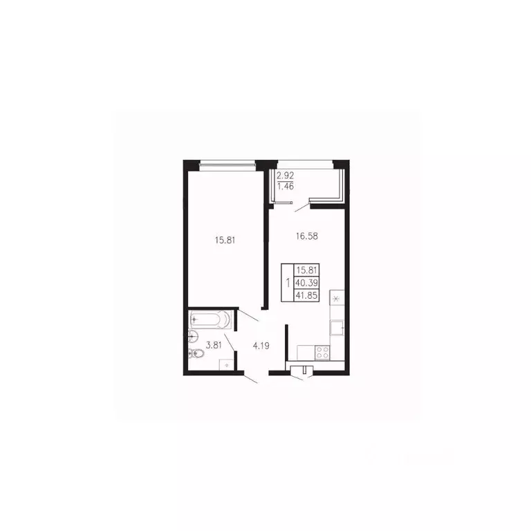 1-к кв. Крым, Феодосия муниципальный округ, Приморский пгт Просторы ... - Фото 1