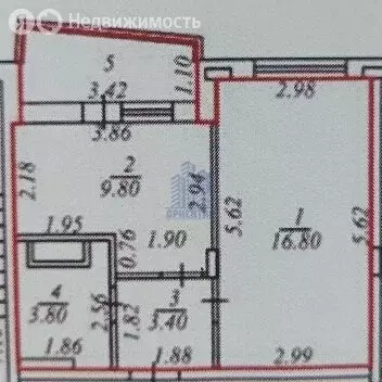 1-комнатная квартира: Чебоксары, проспект Геннадия Айги, поз3 (38.2 м) - Фото 1