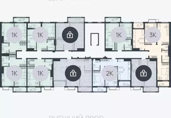 1-к кв. Калининградская область, Гурьевский муниципальный округ, пос. ... - Фото 2