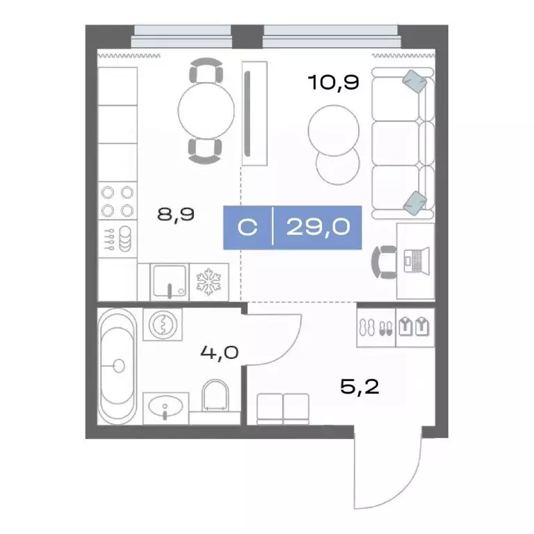 Студия Свердловская область, Екатеринбург ул. Академика Парина, 11с1 ... - Фото 1