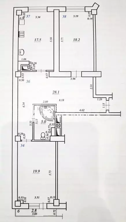 2-к. квартира, 88,7 м, 14/18 эт. - Фото 0