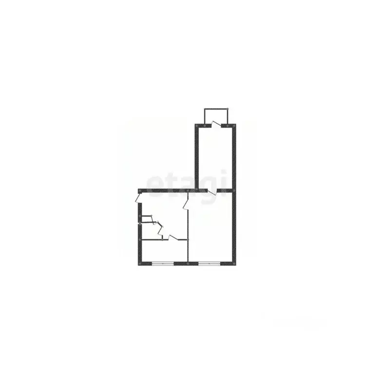 2-к кв. Белгородская область, Губкин ул. Фрунзе, 10 (45.2 м) - Фото 1