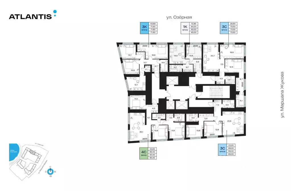 1-к кв. Башкортостан, Уфа Сипайлово жилрайон, Атлантис жилой комплекс ... - Фото 2