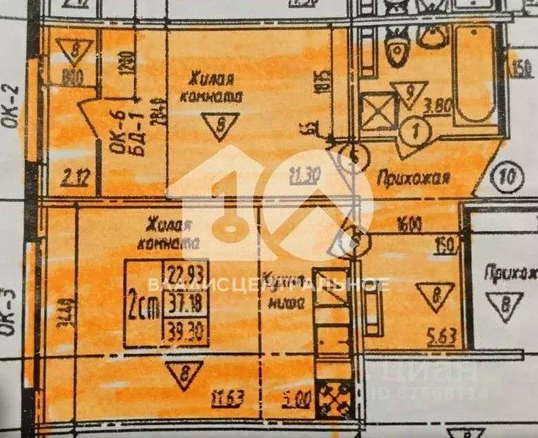 Квартира, 1 комната, 39 м - Фото 0