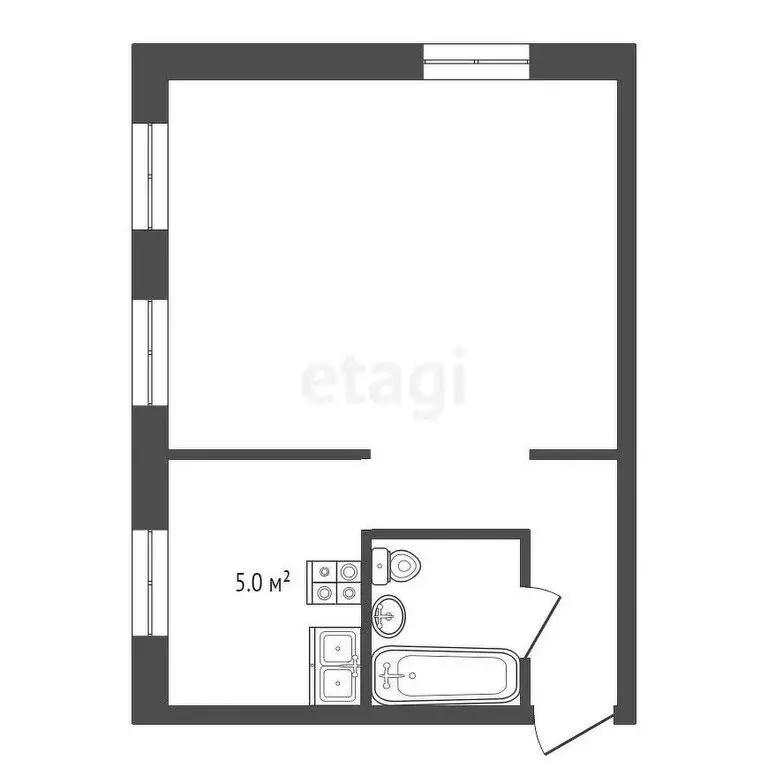 1-комнатная квартира: Муром, улица Кирова, 28 (31.1 м) - Фото 0