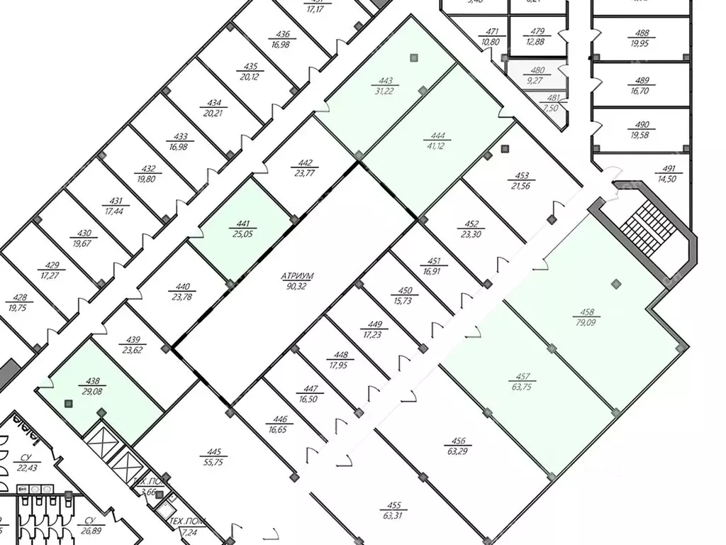 Офис в Санкт-Петербург Домостроительная ул., 16 (269 м) - Фото 2