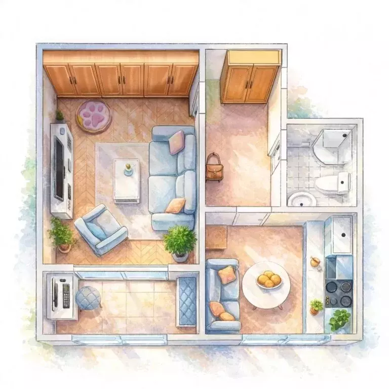 1-к кв. Самарская область, Чапаевск Коммунальная ул., 4 (36.3 м) - Фото 1