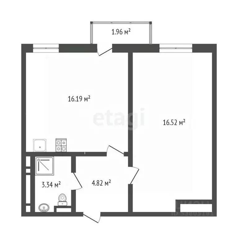 1-к кв. Ростовская область, Ростов-на-Дону просп. Соколова, 68/118В ... - Фото 2