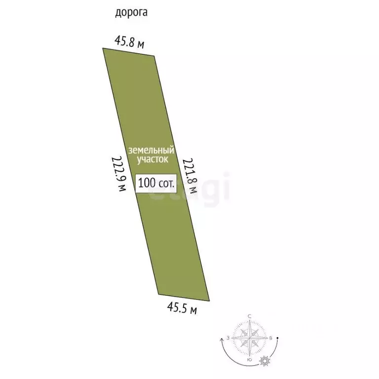 Участок в Крым, Ленинский район, с. Калиновка ул. Шевченко (100.0 ... - Фото 2