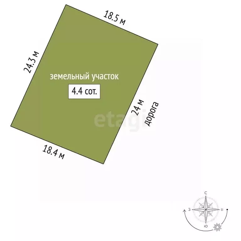 Участок в Крым, Феодосия Геолог-2 СПК, ул. Персиковая (4.42 сот.) - Фото 2