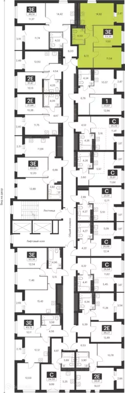 Продаётся 2-к квартира, 53.5 м - Фото 1