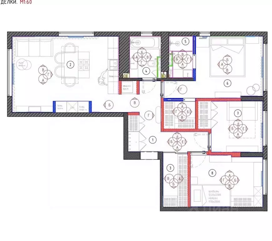 3-к кв. Пензенская область, Пенза ул. 65-летия Победы, 26 (82.1 м) - Фото 2
