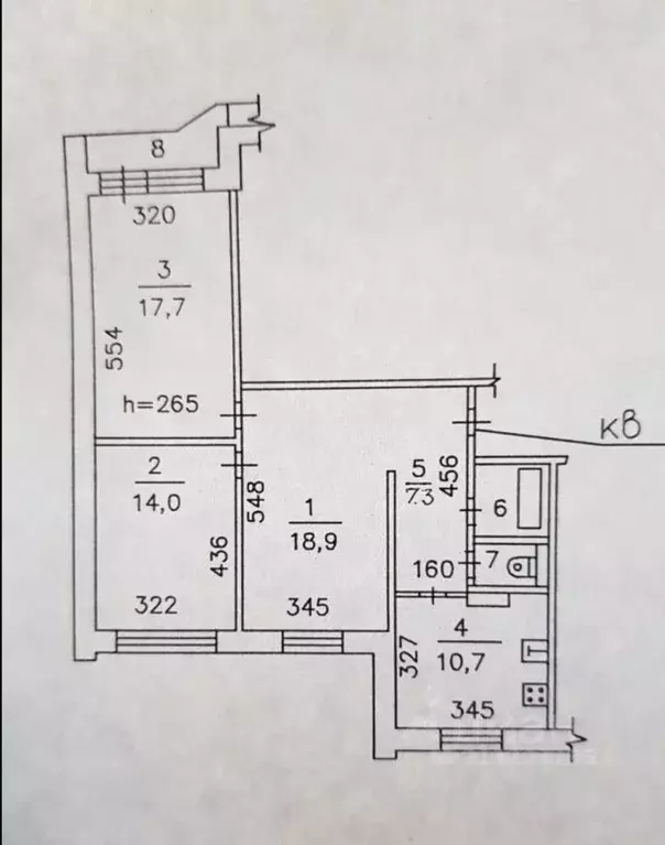 3-к кв. Московская область, Реутов Молодежная ул., 2 (75.0 м) - Фото 2