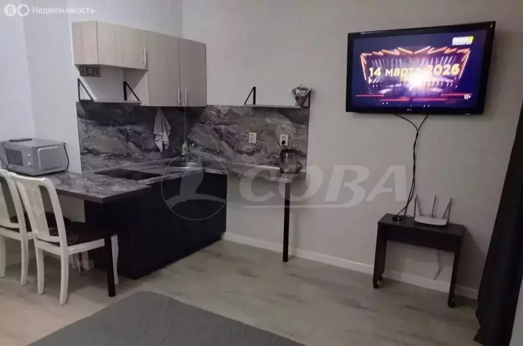 Квартира-студия: Тюмень, Верхнетарманская улица, 3 (23.3 м) - Фото 2