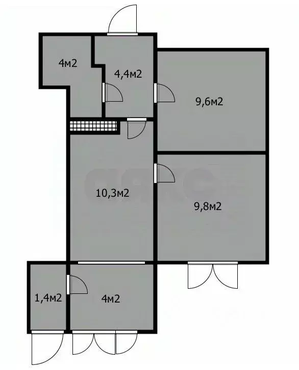 2-к кв. Краснодарский край, Анапа Парковая ул., 64к1 (43.5 м) - Фото 1