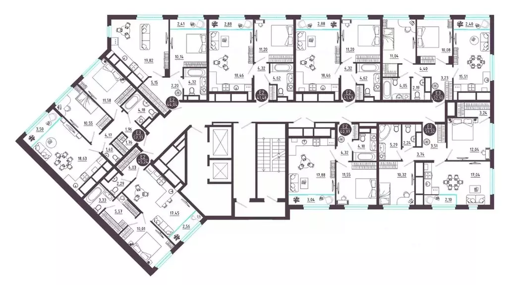 1-к кв. Рязанская область, Рязань Московское ш. (40.95 м) - Фото 2