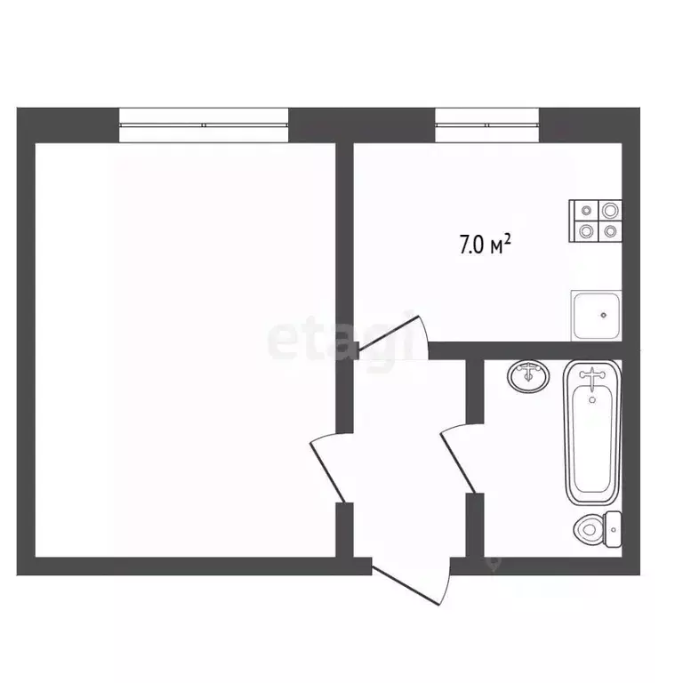 1-к кв. Ямало-Ненецкий АО, Муравленко ул. Ленина, 129 (34.0 м) - Фото 2