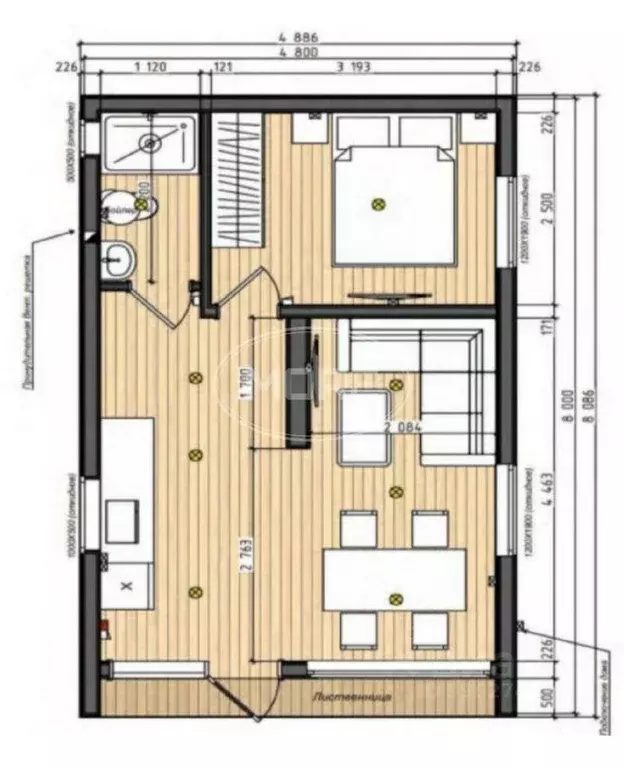 Дом в Калининградская область, Гвардейский муниципальный округ, пос. ... - Фото 2