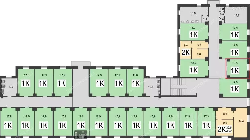 Комната Нижегородская область, Нижний Новгород Юбилейный бул., 6 (12.5 ... - Фото 2