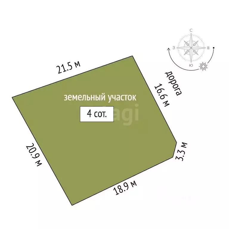 Участок в Севастополь с. Вишневое, ул. Аметхан-Султан, 14 (4.0 сот.) - Фото 2