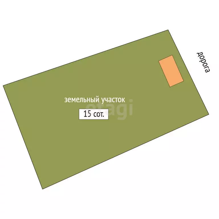 Дом в село Одино, Северная улица (23 м) - Фото 1