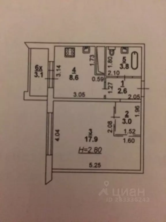 1-к кв. Ростовская область, Ростов-на-Дону ул. Жданова, 13 (37.0 м) - Фото 1