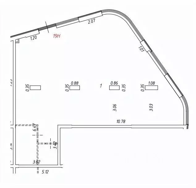 Помещение свободного назначения в Москва ул. Крузенштерна, 3к4 (119 м) - Фото 2