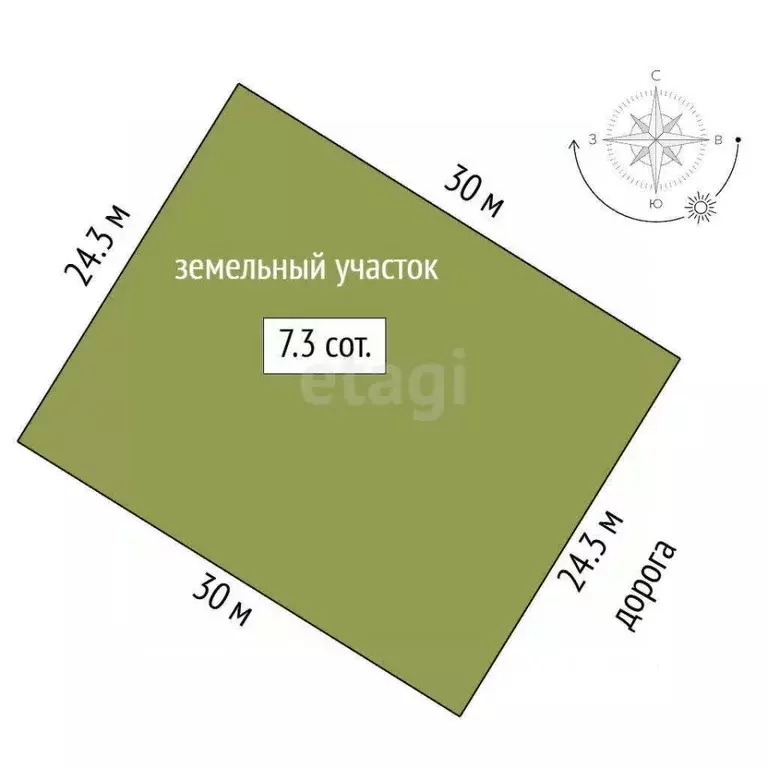 Участок в Крым, Симферопольский район, с. Мирное ул. Бекира Османова ... - Фото 2