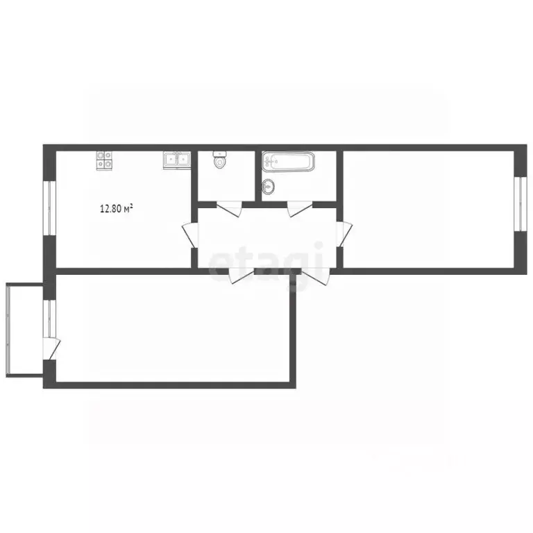 2-к кв. Костромская область, Кострома ул. 8 Марта, 53 (60.76 м) - Фото 1