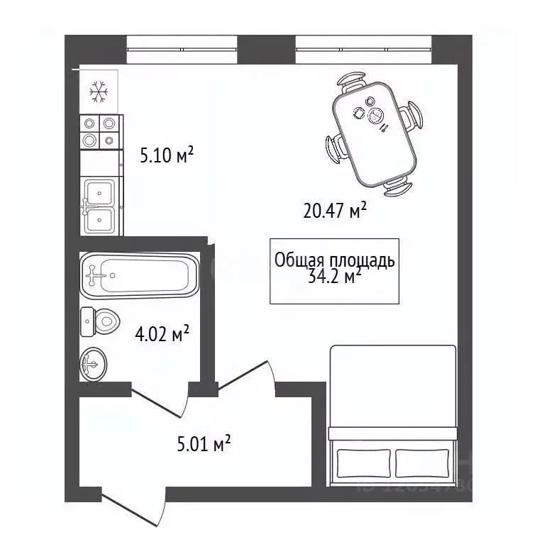 Студия Новосибирская область, Новосибирск ул. Федора Горячева, 57 ... - Фото 2