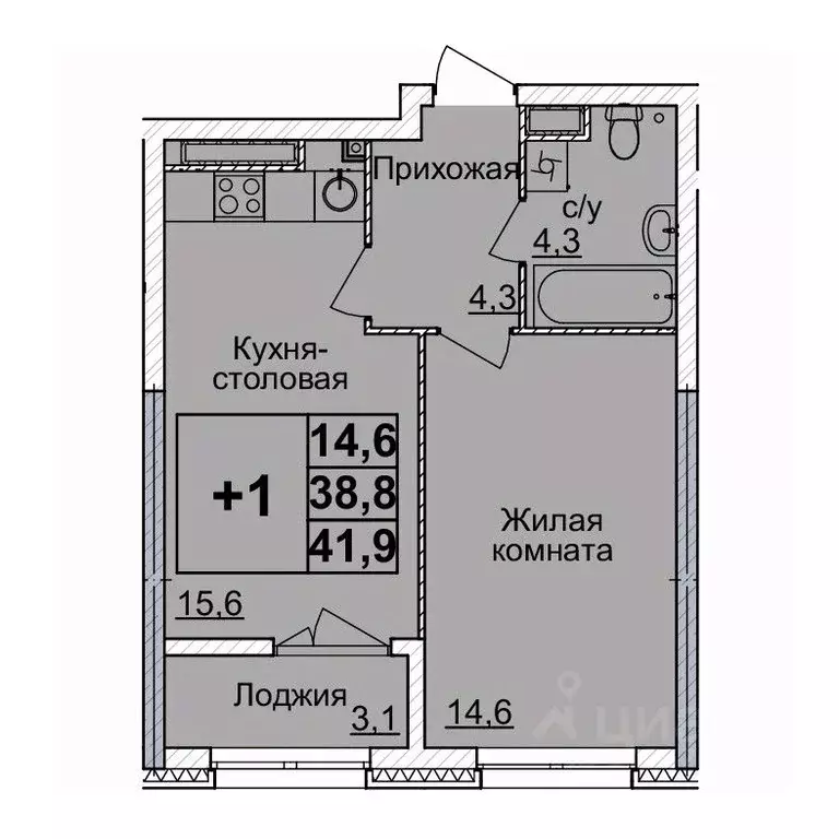 1-к кв. Нижегородская область, Нижний Новгород Горизонты Нижнего жилой ... - Фото 0