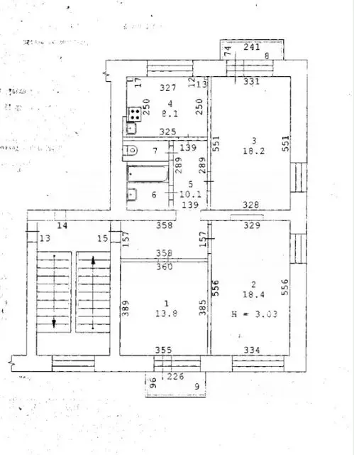 2-к кв. Свердловская область, Екатеринбург ул. Попова, 3 (60.0 м) - Фото 1