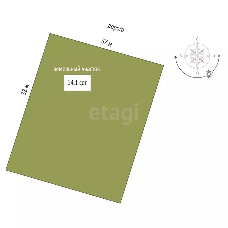 Участок в Ханты-Мансийский АО, Ханты-Мансийск Учитель-3 СОТ,  (14.1 ... - Фото 2