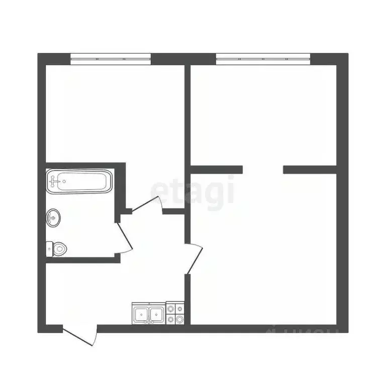 1-к кв. Камчатский край, Петропавловск-Камчатский просп. Циолковского, ... - Фото 2