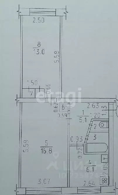 2-к кв. Удмуртия, Ижевск Песочная ул., 24 (45.5 м) - Фото 1