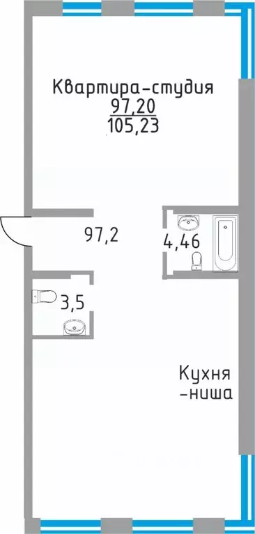 4-к кв. Самарская область, Самара ул. Ново-Садовая (дублер) (105.23 м) - Фото 0