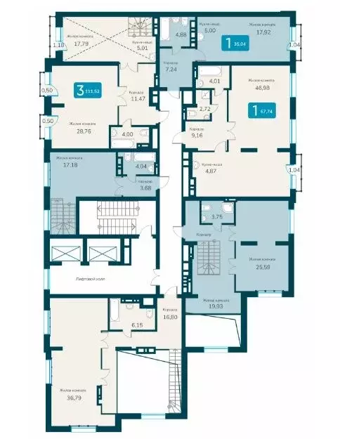 4-к кв. Новосибирская область, Новосибирск ул. Владимира Заровного, ... - Фото 2