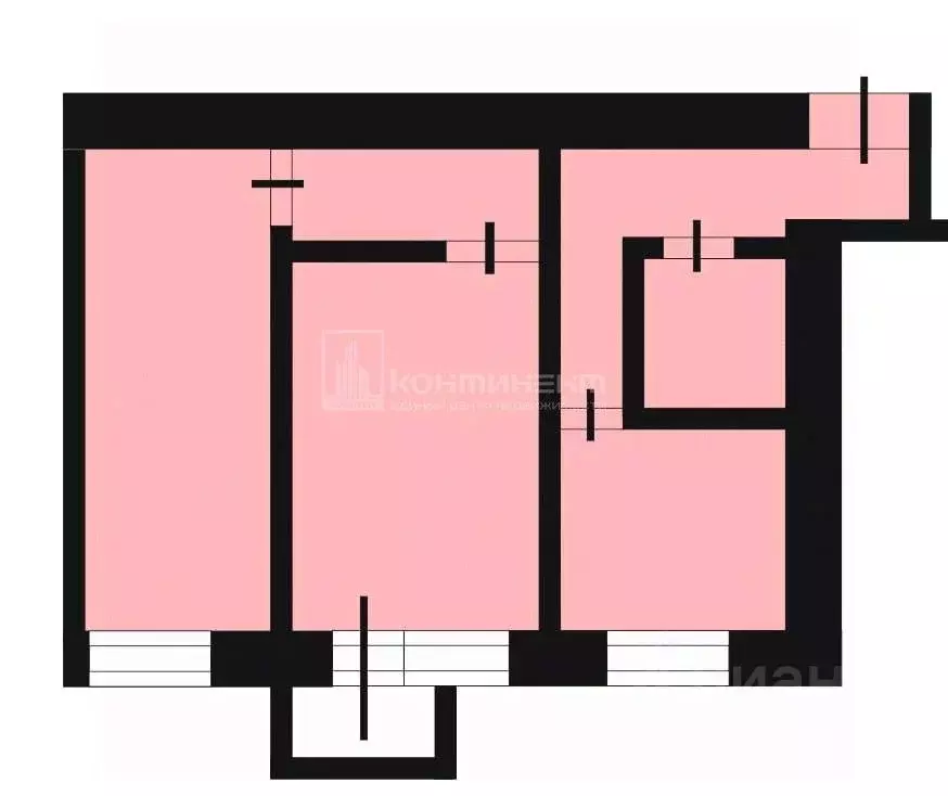 2-к кв. Владимирская область, Ковров просп. Ленина, 25 (44.2 м) - Фото 1