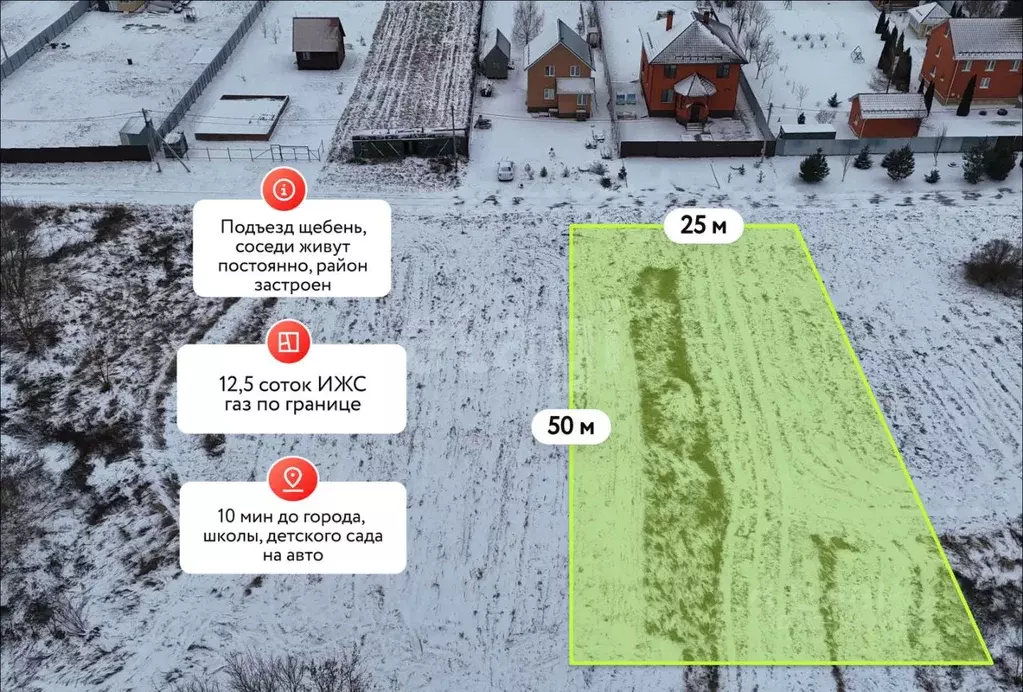 Участок в Московская область, Луховицы муниципальный округ, с. ... - Фото 2