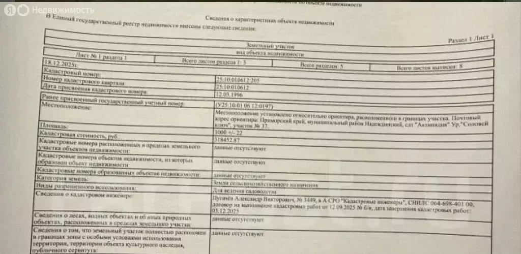 Участок в Надеждинский район, посёлок Соловей-Ключ (10 м) - Фото 2