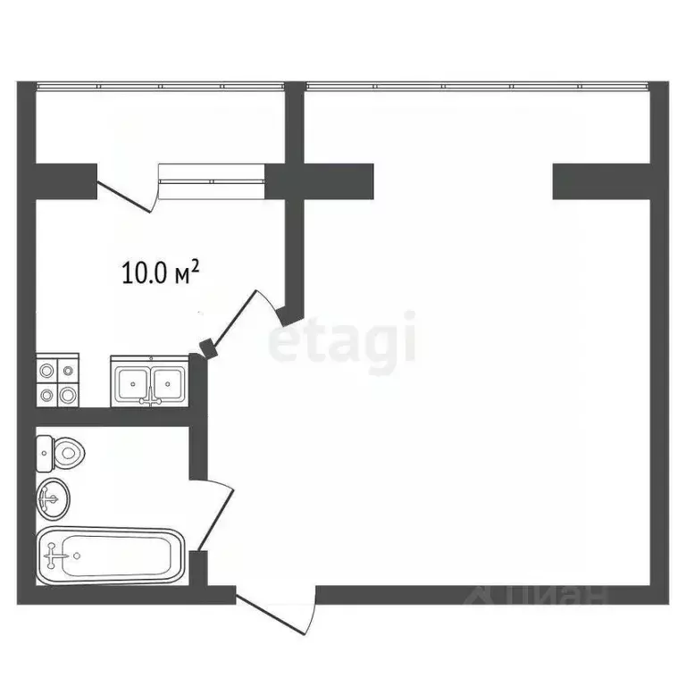 1-к кв. Московская область, Королев Юбилейный мкр, ул. М.К. ... - Фото 1
