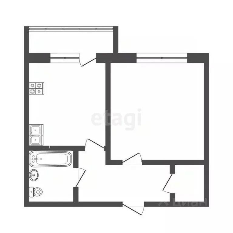 1-к кв. Мордовия, Саранск Ярославская ул., 25 (37.0 м) - Фото 1