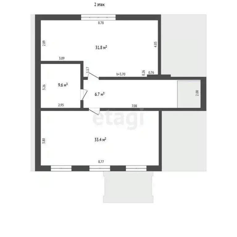 Дом в Мордовия, Саранск городской округ, с. Куликовка ул. Дачная, 76 ... - Фото 1