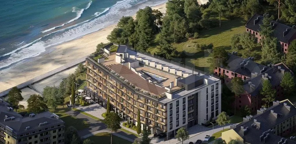 Апартаменты-студия, 36,6 м, 5/5 эт. - Фото 0