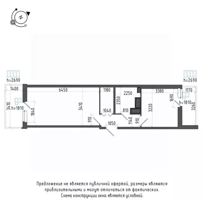1-к кв. Санкт-Петербург Черниговская ул., 17 (48.8 м) - Фото 1