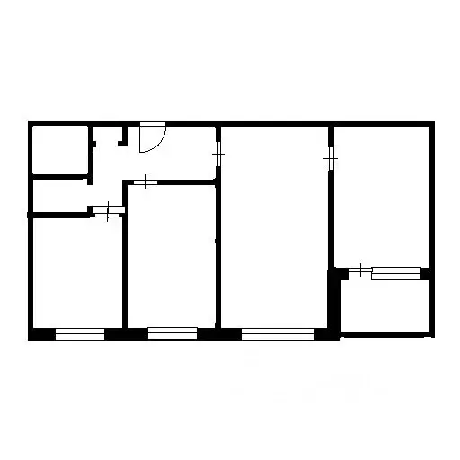 3-к кв. Башкортостан, Уфа ул. Степана Злобина, 34 (58.0 м) - Фото 1