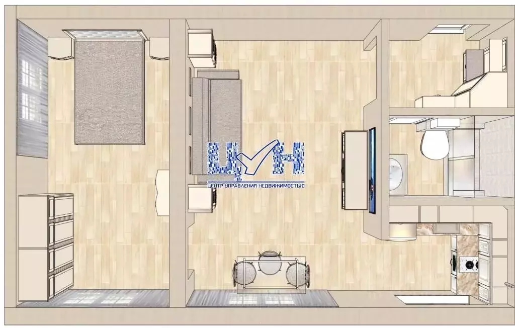 2-к кв. Курская область, Курск Хуторская ул., 51А (39.4 м) - Фото 2