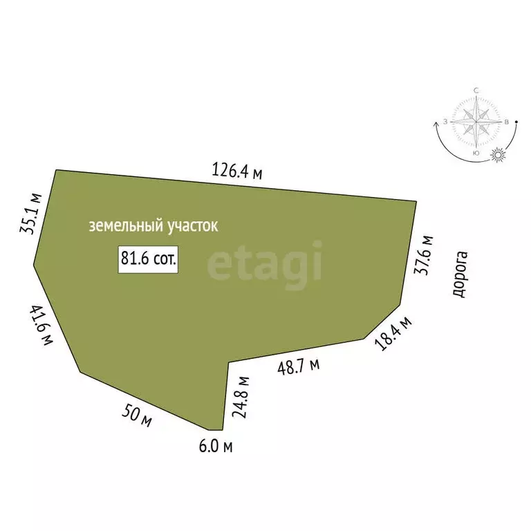 Участок в Тюмень, ТОО Ембаевское (81.6 м) - Фото 1